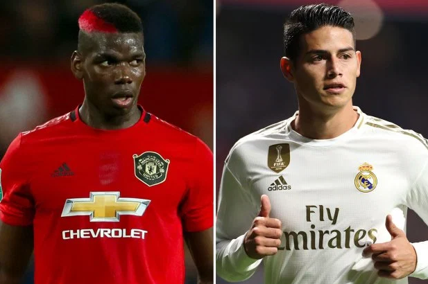 Real Madrid muốn sử dụng James Rodriguez để đổi lấy Pogba