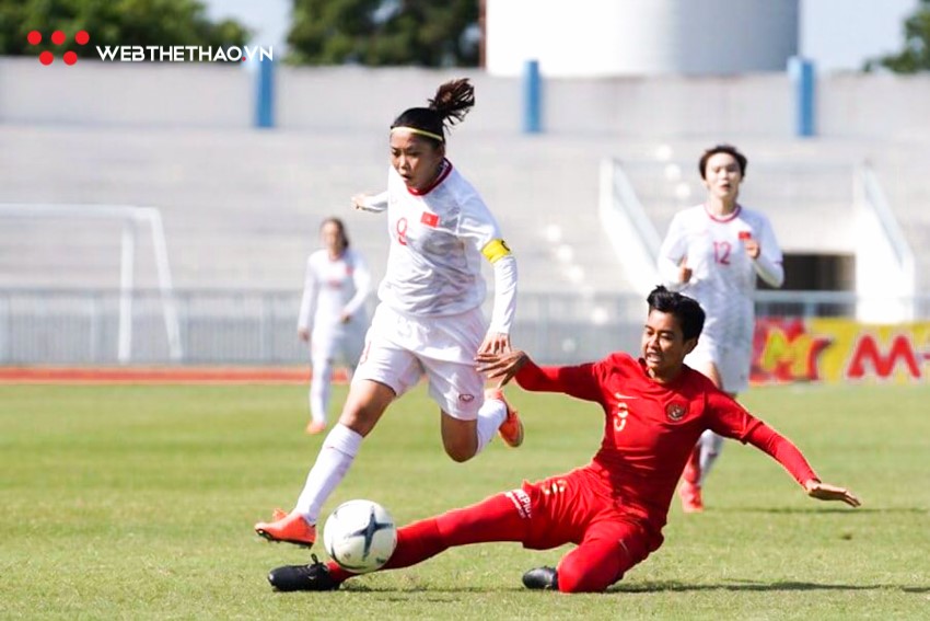 ĐT nữ Việt Nam giành vé vào bán kết môn bóng đá nữ SEA Games 30.