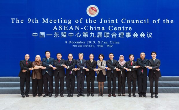 Các đại biểu tại cuộc họp lần thứ 9 Hội đồng chung của Trung tâm ASEAN-Trung Quốc. (Nguồn: baoquocte.vn)