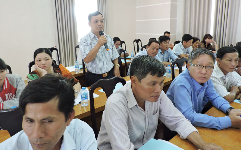 Giai đoạn 2014-2019, hỗ trợ lãi suất vay vốn trên 13,7 tỷ đồng Đại biểu phát biểu tại hội nghị.