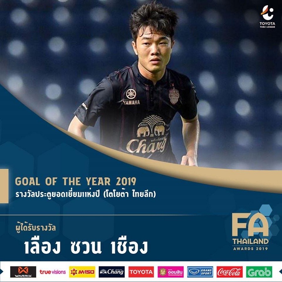 Xuân Trường được tôn vinh với giải thưởng bàn thắng đẹp nhất Thai League 2019.