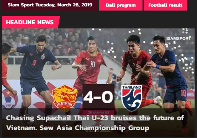 Truyền thông Thái Lan sững sờ trước chiến tích của U23 Việt Nam.