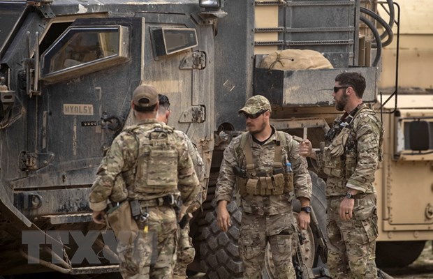 Iraq đề nghị Mỹ cử phái đoàn đến Baghdad thảo luận về rút quân Binh sĩ Mỹ. Ảnh: AFP/TTXVN
