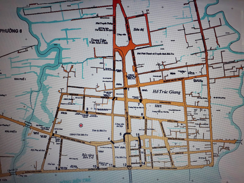 Sơ đồ thu nhỏ tại các vị trí cắt giao thông  phụ vụ buổi  lễ.