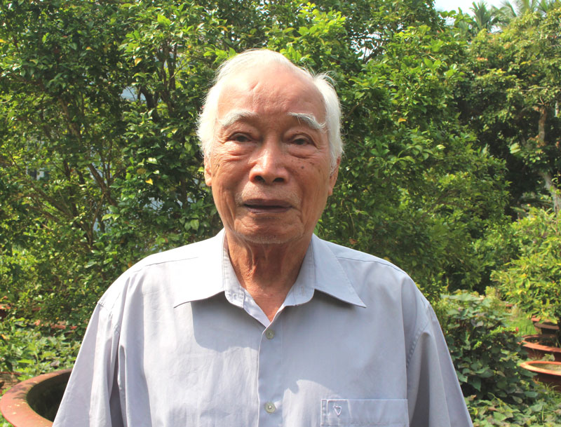 Ông Lê Chí Nhân - nguyên Phó chủ tịch UBND tỉnh, cựu nhà báo cách mạng lão thành.