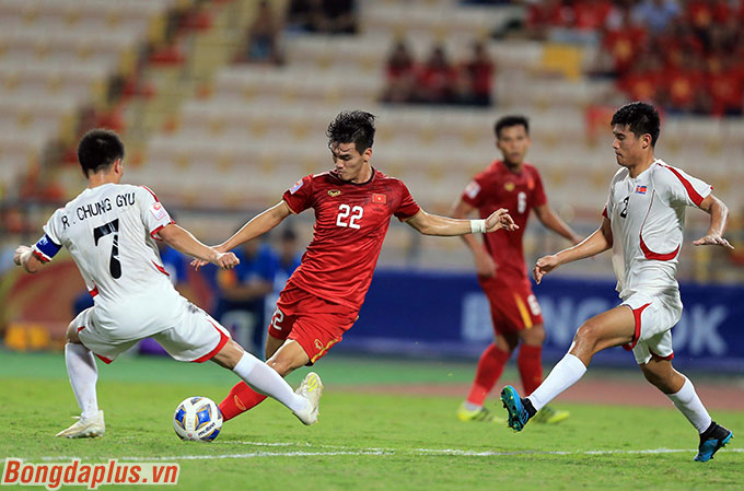 Tiến Linh ghi bàn duy nhất cho U23 Việt Nam ở VCK U23 châu Á 2020 - Ảnh: Minh Tuấn