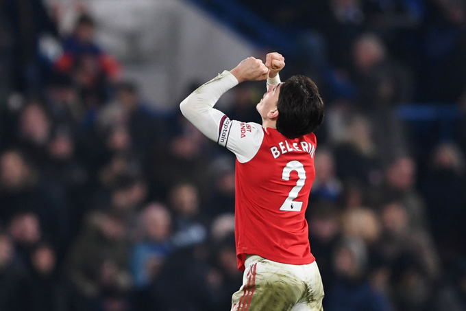 Chelsea hòa kịch tính Arsenal, Man City thắng Sheffield United 1-0 Nhưng Bellerin đã tỏa sáng để có bàn ấn định tỷ số 2-2