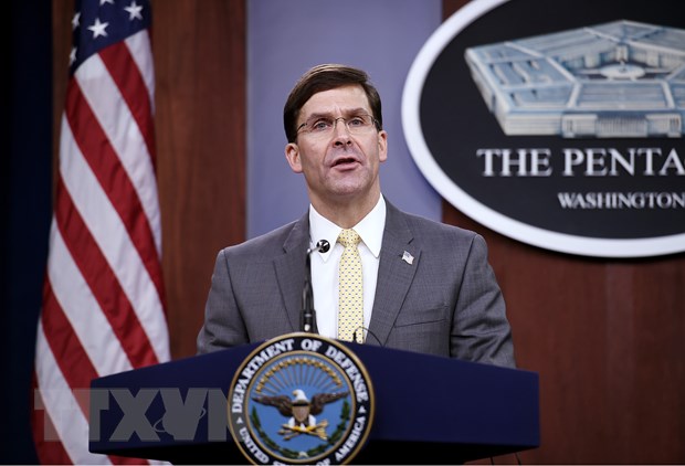 Bộ trưởng Quốc phòng Mỹ Mark Esper. (Ảnh: AFP/TTXVN)