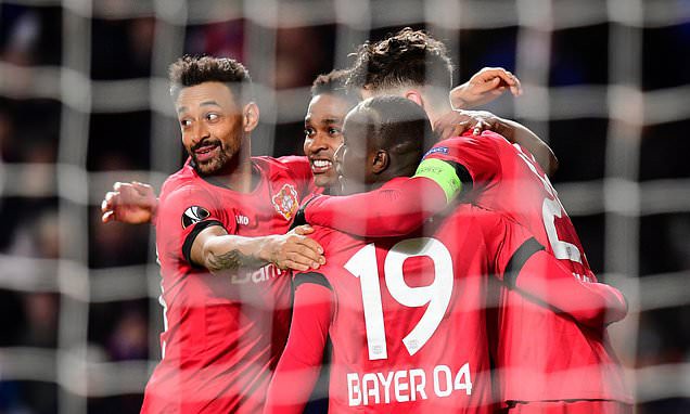 Cùng với MU, Leverkusen gây ấn tượng ở lượt đi vòng 1/8 Europa League. Ảnh: Getty