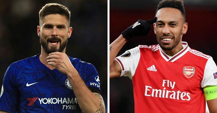 Giroud và Aubameyang là mục tiêu chuyển nhượng hàng đầu của Inter Milan