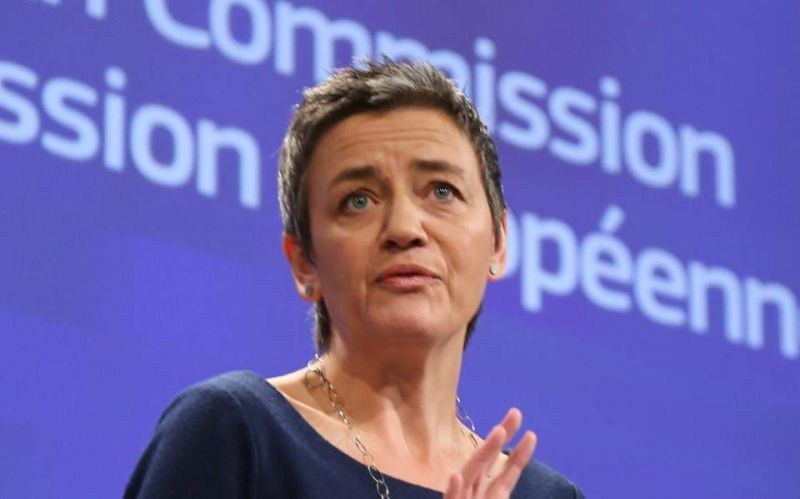 Phó chủ tịch điều hành Ủy ban châu Âu Margrethe Vestager. Ảnh: Ekathimerini