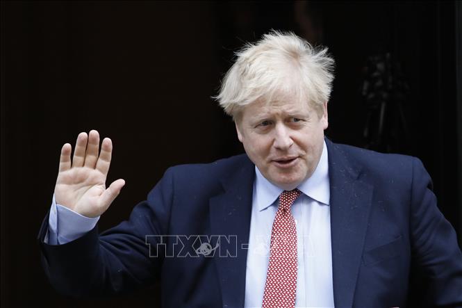 Thủ tướng Anh Boris Johnson tại phố Downing, London ngày 18-3-2020. AFP/TTXVN