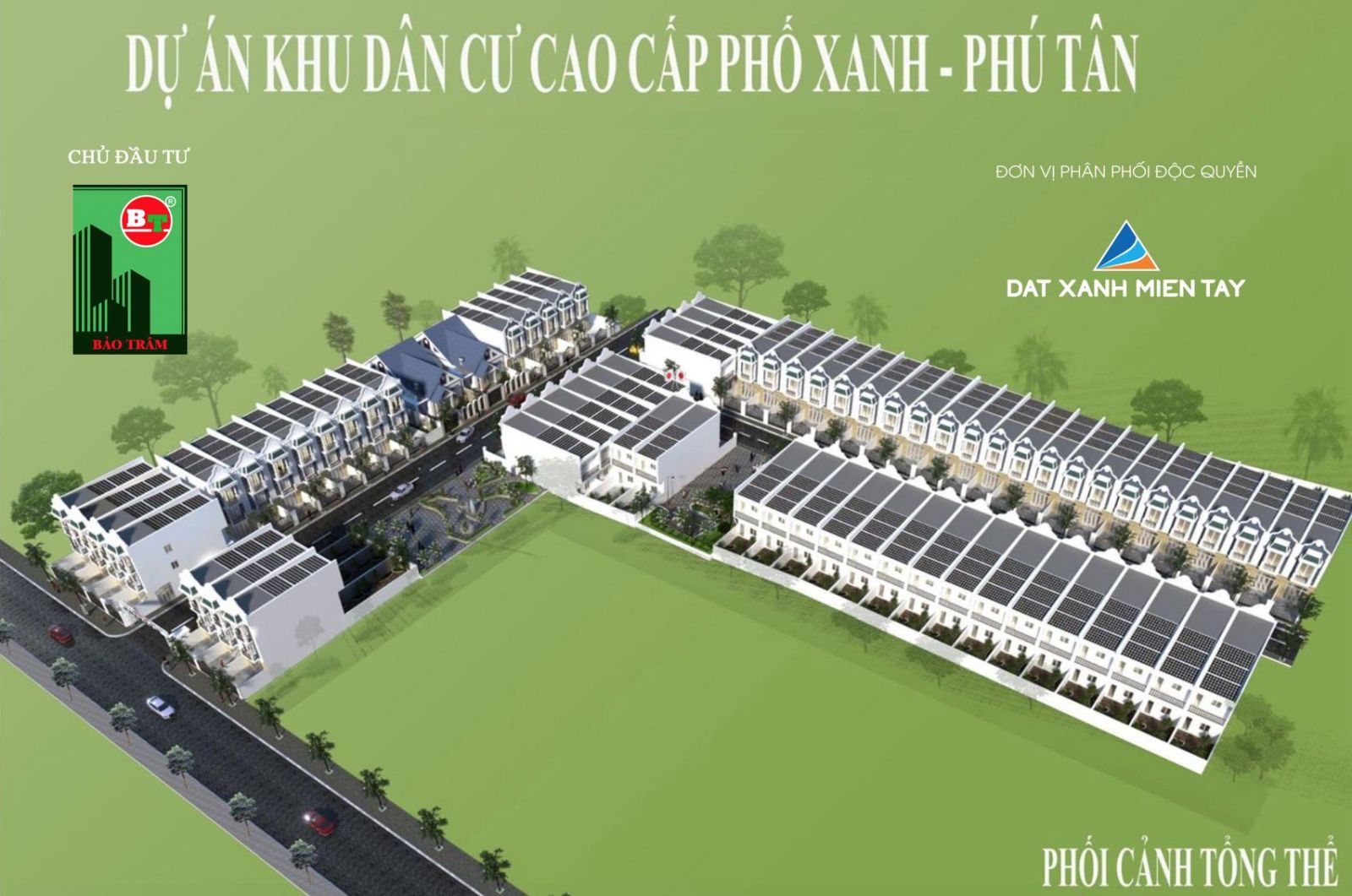 Mặt cắt căn nhà tại KDC cao cấp Phố Xanh.