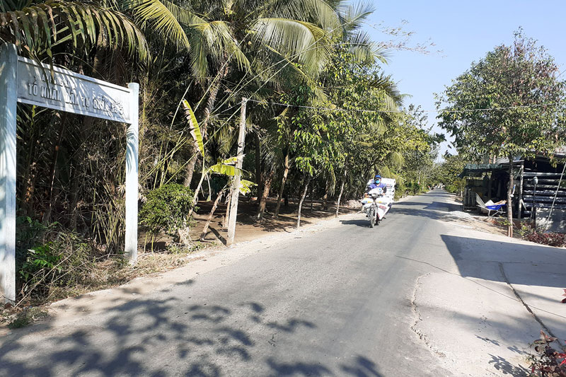 “Tình làng nghĩa xóm” ở Tổ số 5, Ấp 2A Đường về Tổ nhân dân tự quản số 5.