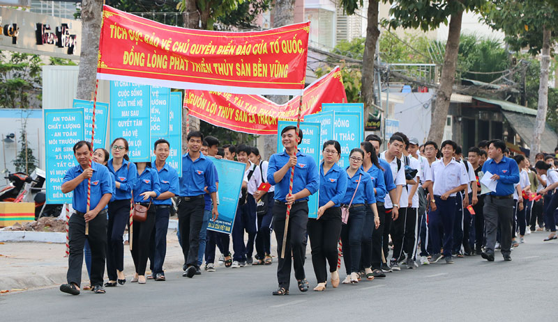 Các hoạt động kêu gọi bảo vệ nguồn lợi thủy sản.