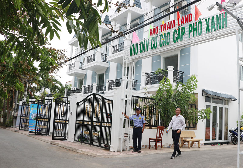 Một khu dân cư mới đang hình thành trên địa bàn phường Phú Tân.