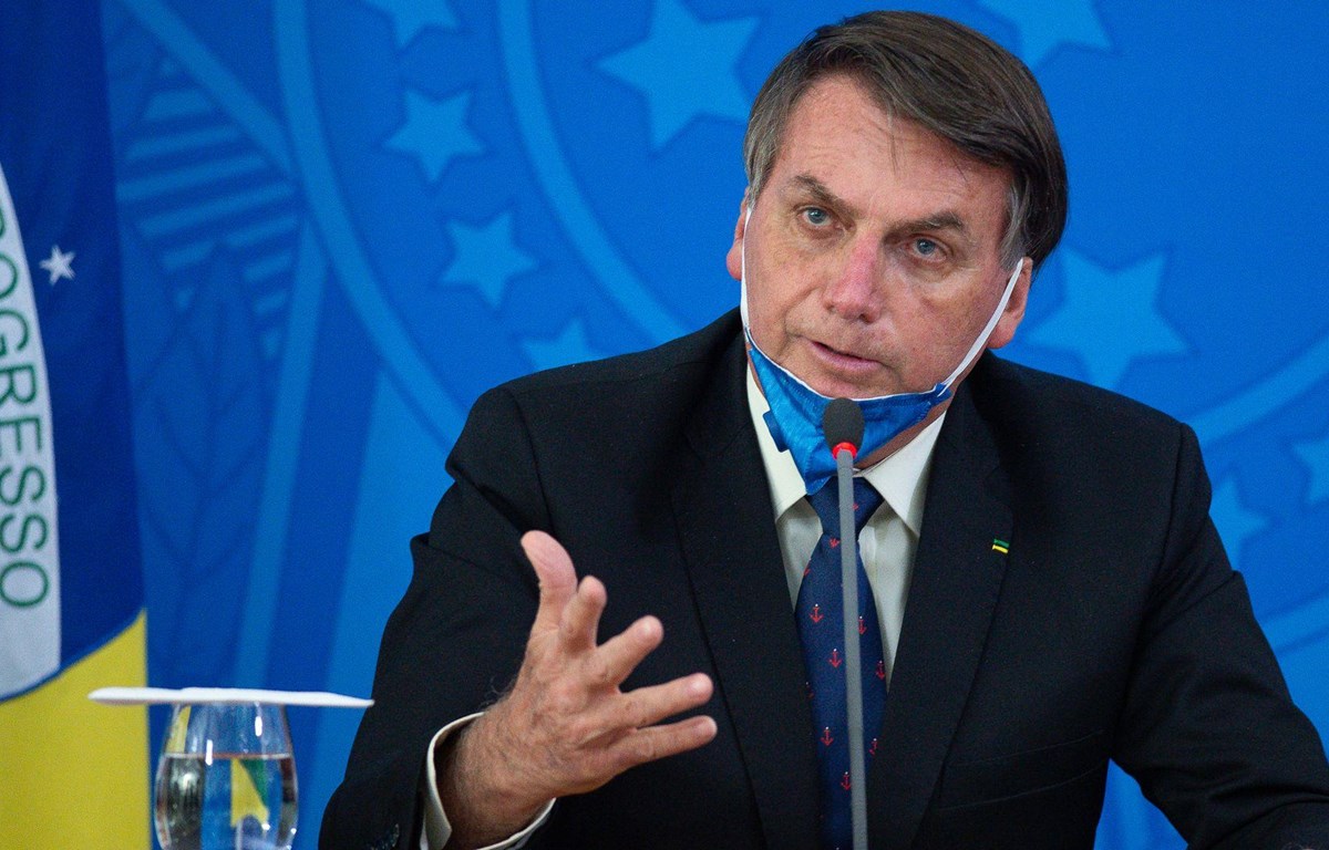 Bất đồng về việc nới lỏng cách ly, Tổng thống Brazil dọa rút khỏi WHO Tổng thống Brazil Jair Bolsonaro. (Nguồn: Getty Images)
