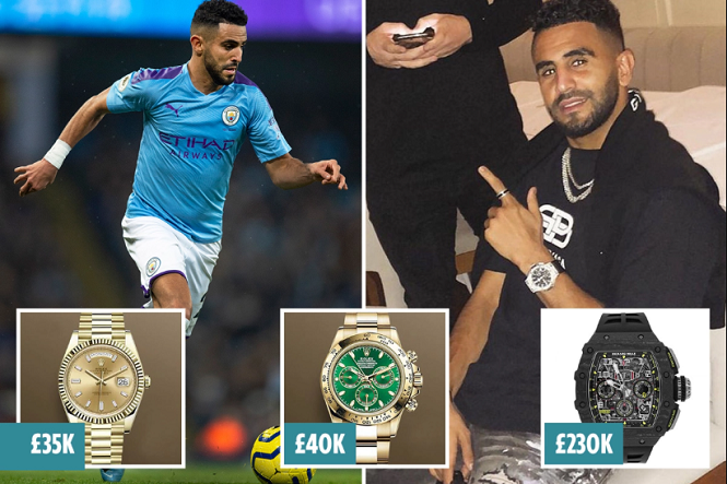 Mahrez bị mất 3 chiếc đồng hồ đắt giá