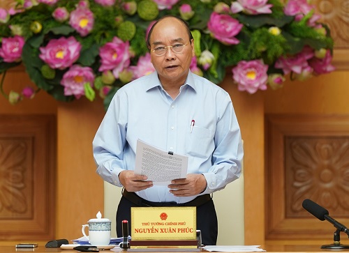 Thủ tướng: Kiên định mục tiêu kiểm soát lạm phát dưới 4% Thủ tướng Nguyễn Xuân Phúc phát biểu tại cuộc họp. Ảnh: VGP/Quang Hiếu