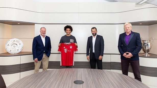 Sane đã ký hợp đồng 5 năm với Bayern Munich