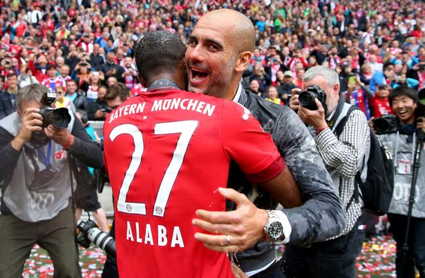 Alaba có thể tái ngộ HLV Pep Guardiola ở Man City