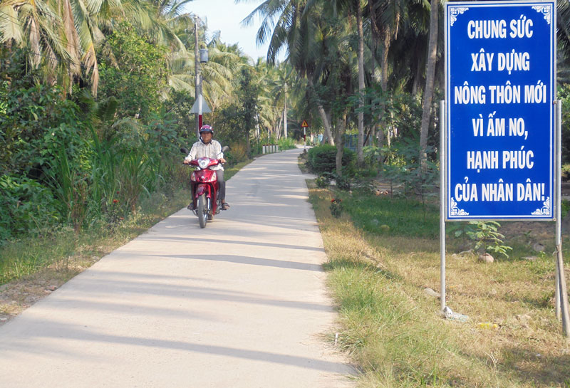 Thi đua xây dựng nông thôn mới là một trong những nội dung trọng tâm.