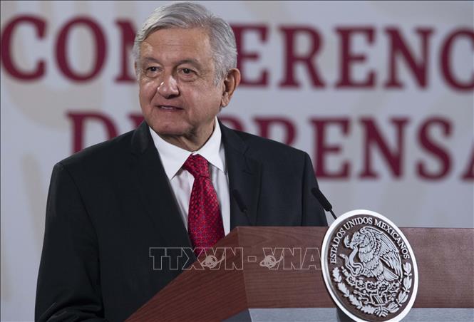 Tổng thống Mexico Andres Manuel Lopez Obrador. Ảnh: THX/TTXVN