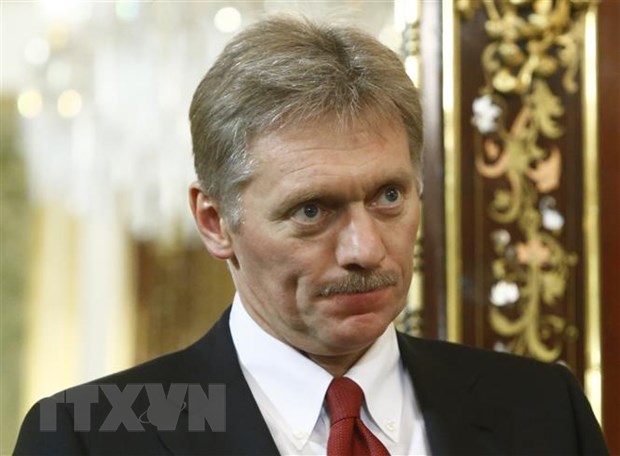 Người phát ngôn Điện Kremlin Dmitry Peskov trong một cuộc họp tại Moskva, Nga. (Nguồn: AFP/TTXVN)