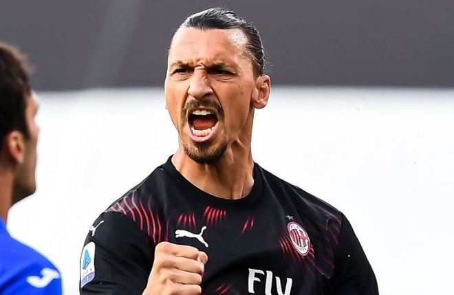 Ibrahimovic đang có phong độ cao trong màu áo Milan. Ảnh: Getty.