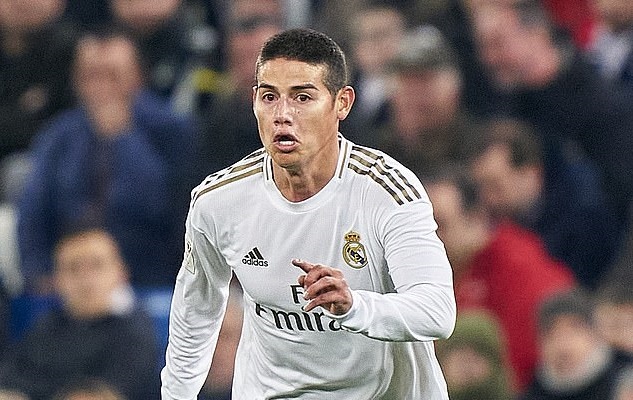 James Rodriguez không còn cơ hội đá cho Real Madrid