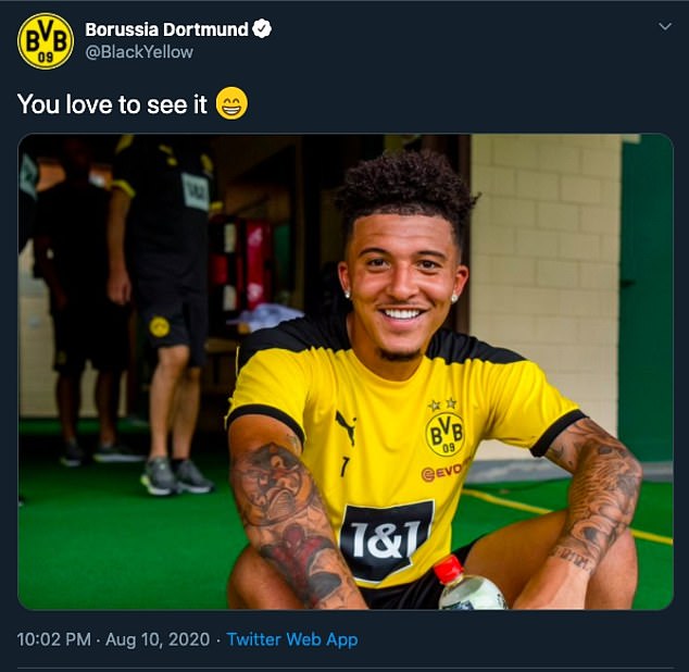 Dortmund troll MU về thương vụ mua Jadon Sancho