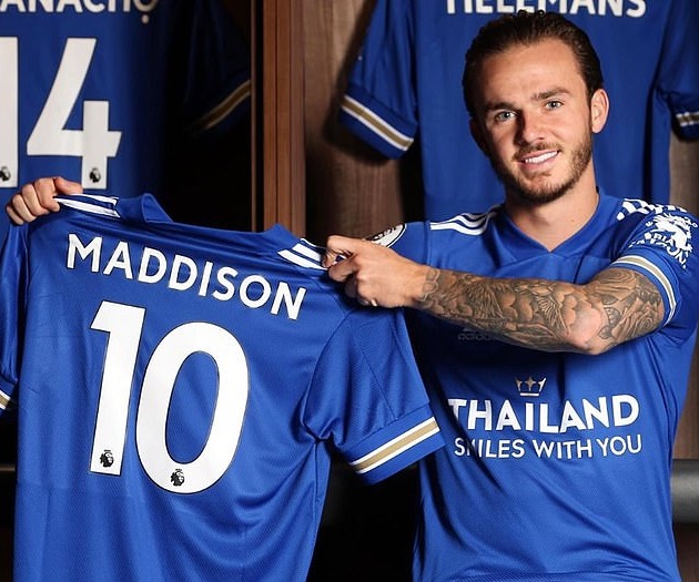 Maddison đã gia hạn hợp đồng với Leicester đến năm 2024