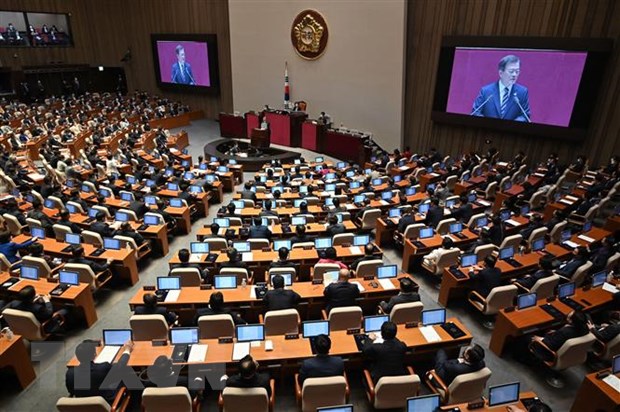 Một cuộc họp của Quốc hội Hàn Quốc ở Seoul. (Nguồn: AFP/TTXVN)