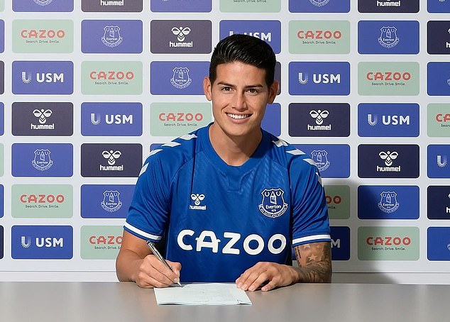 James Rodriguez đã ký hợp đồng 2 năm với Everton