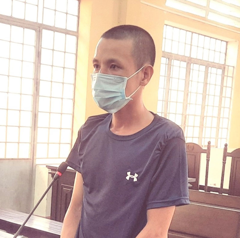Bị cáo Nguyễn Tuấn Thành tại phiên tòa