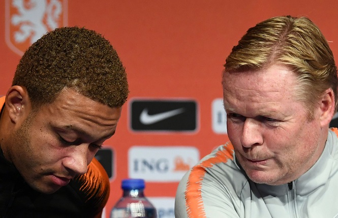 HLV Koeman và Depay ở đội tuyển Hà Lan