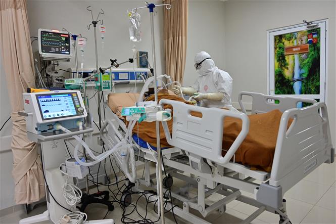 Thế giới trên 955.000 ca tử vong; dịch bệnh tái bùng phát ở nhiều nước Nhân viên y tế điều trị cho bệnh nhân COVID-19 tại bệnh viện ở Bogor, Tây Java, Indonesia ngày 3-9-2020. Ảnh: AFP/ TTXVN