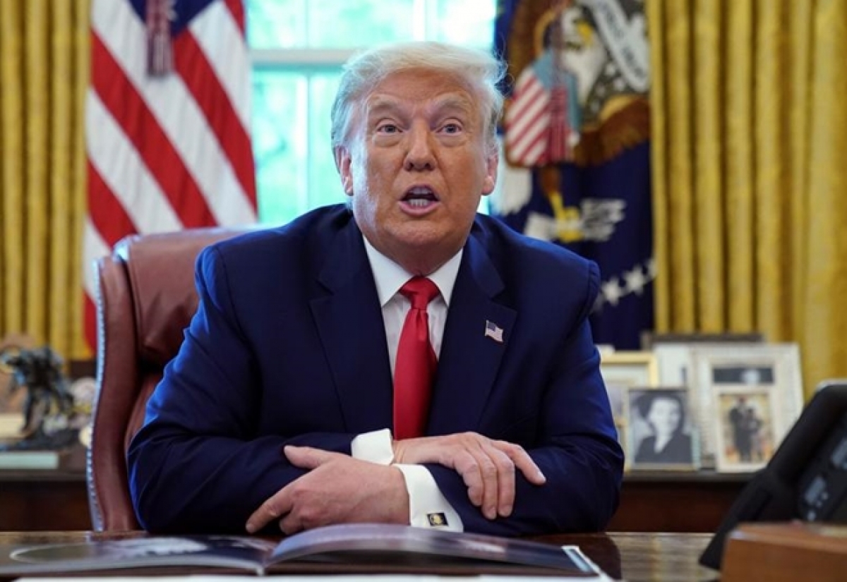 Mỹ sẽ khôi phục các biện pháp của LHQ nhằm vào Iran từ 0 giờ đêm nay Tổng thống Mỹ Donald Trump (Ảnh: Reuters)