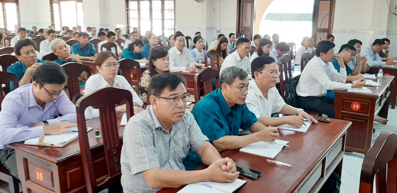 Quang cảnh lớp tập huấn.