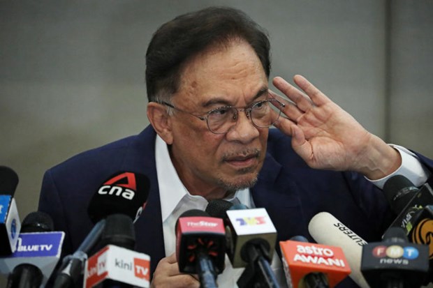 Lãnh đạo đối lập Anwar Ibrahim. Ảnh: BP