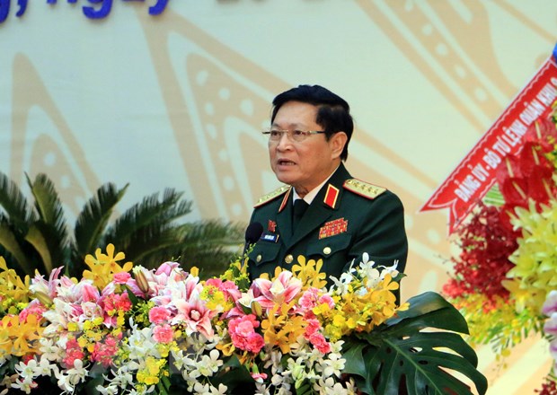 Khai mạc Đại hội Đại biểu Đảng bộ tỉnh Vĩnh Long nhiệm kỳ 2020-2025 Ông Ngô Xuân Lịch, Ủy viên Bộ Chính trị, Phó Bí thư Quân ủy Trung ương, Bộ trưởng Bộ Quốc phòng phát biểu chỉ đạo đại hội. Ảnh: Phạm Minh Tuấn/TTXVN
