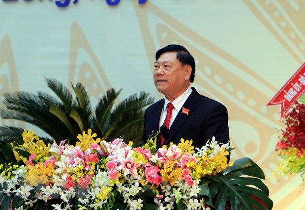 Khai mạc Đại hội Đại biểu Đảng bộ tỉnh Vĩnh Long nhiệm kỳ 2020-2025 Ủy viên Trung ương Đảng, Bí thư Tỉnh ủy Vĩnh Long Trần Văn Rón phát biểu khai mạc đại hội. Ảnh: Phạm Minh Tuấn/TTXVN