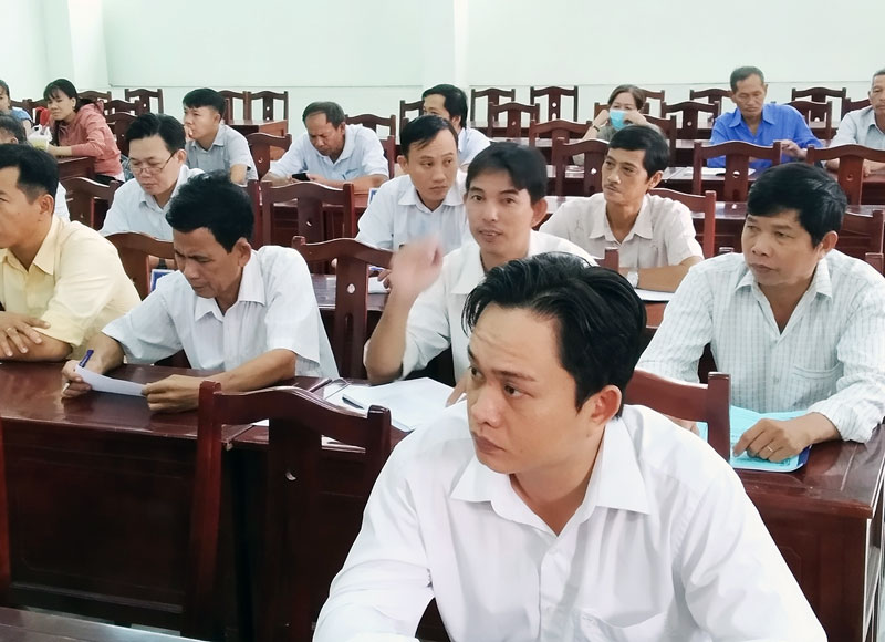 Các học viên tham dự lớptập huấn. Ảnh: Bảo Toàn