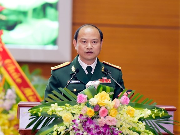 Kỷ niệm 70 năm ngày truyền thống Báo Quân đội nhân dân Đại tá Trần Anh Tuấn đọc thư của Tổng Bí thư, chủ tịch nước Nguyễn Phú Trọng. Nguồn: qdnd.vn