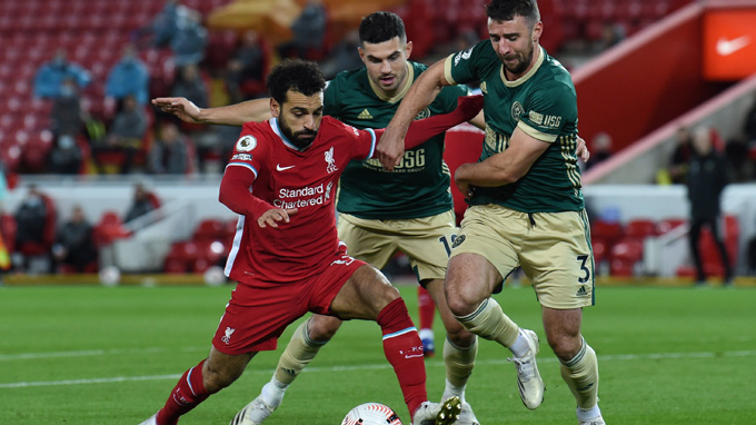 Liverpool thi đấu áp đảo đội khách Sheffield United