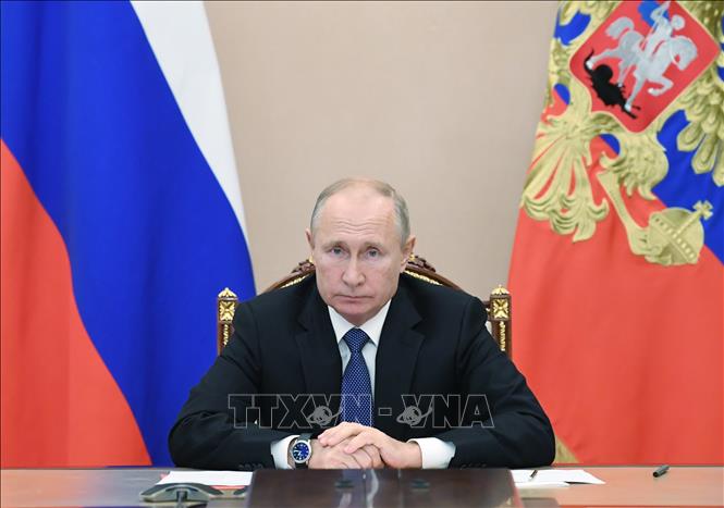 Tổng thống Nga Vladimir Putin tại một cuộc họp ở Moskva ngày 6-11-2020. Ảnh: AFP/TTXVN