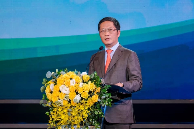 283 sản phẩm đạt Thương hiệu quốc gia Việt Nam năm 2020 Bộ trưởng Bộ Công Thương Trần Tuấn Anh - Chủ tịch Hội đồng Thương hiệu quốc gia Việt Nam phát biểu khai mạc buổi lễ.