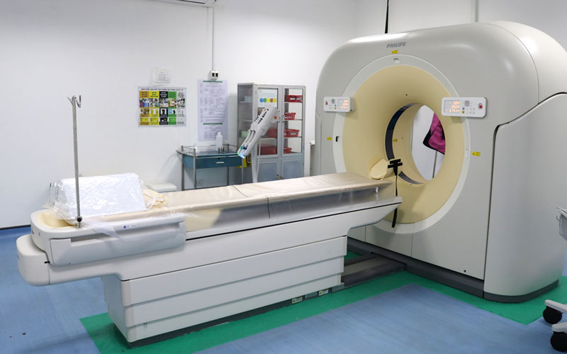 Máy chụp cắt lớp vi tính đa dãy (CT-Scanner 128 lát cắt).