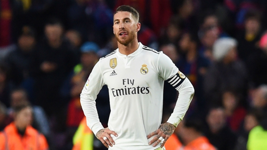 Ramos trong mầu áo Real Madrid