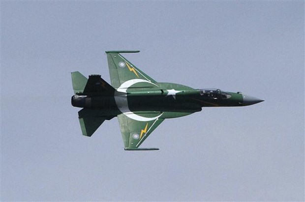 Máy bay đa năng JF-17 Thunder do Trung Quốc và Pakistan hợp tác sản xuất. (Nguồn: AP)